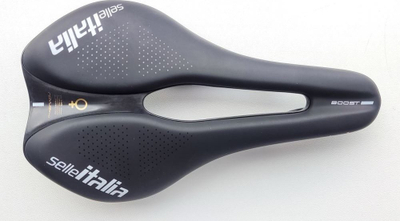 Седло за велосипед Selle Italia Novus Boost Evo Lady TM Superflow, 145mm, шини од манган, црно