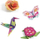 Set origami Djeco Tropics, fletë shumëngjyrëshe, motive tropikale