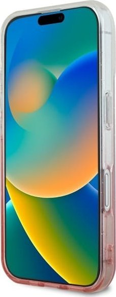 Mbulesë telefoni Guess GUHMP16MHGRCELP për iPhone 16 Plus 6.7", hardcase me xixa, rozë