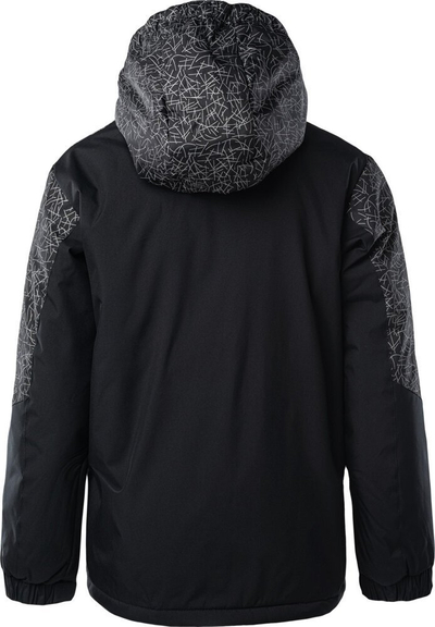Jaka për goca Brugi Jacket 1AIA Jr, poliestër, me kapuç, e zezë