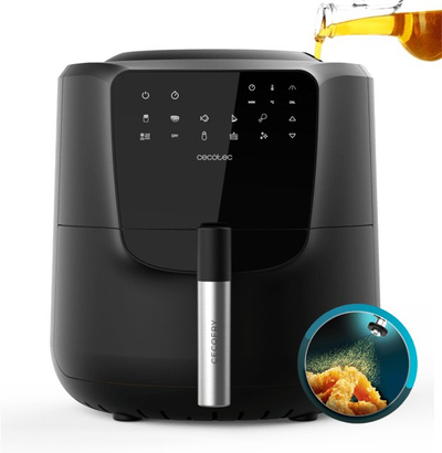Fritezë me ajër Cecotec Cecofry Rain, 5.5L, 1550W, e zezë