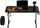 Tavolinë gaming Ultradesk Frag V3, 140×76 cm, mban deri 90 kg, e zezë me ari
