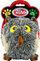 Lodër pelushi për qen Pet Nova Plush Grey Owl, me fishkëllimë, gri