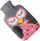 Shishe uji të nxehtë Christmas Winter, 2 litra, gomë me çorape buf, gri roze