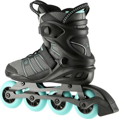 Rola inline Nils Extreme NA14217, rrota 84mm 82A, nr 43, gri me ngjyrë mint