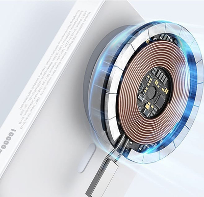 Power bank magnetik Mcdodo Fast Magnetic, 10000mAh, 20W MagSafe, i bardhë