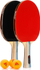 Set pingpongu Meteor, 2 paleta, 3 topa, portokalli