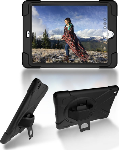 Kapak tablet eSTUFF iPad Air, për iPad Air 2013, me pozicion qëndrimi, ngjyrë e zezë