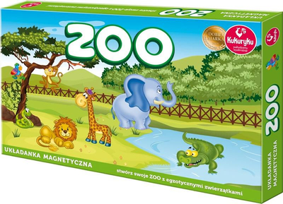 Puzzle magnetike Kukuryku Zoo II, 12 elemente