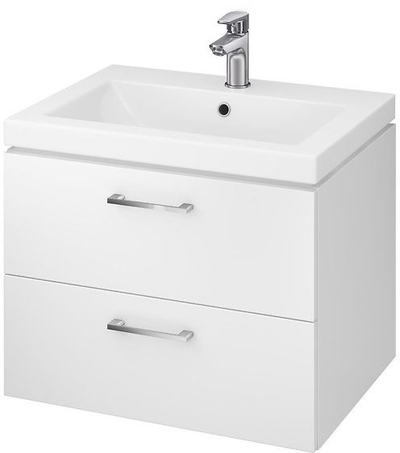 Set lavamani me dollap Cersanit Lara Como 60, 59.4 cm, me 2 sirtarë, e bardhë