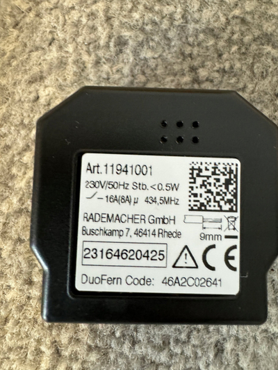 Aktuator i zgjuar HOMEPILOT 11941001, 1 kanal, 230V 3600W, i zi