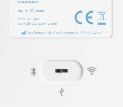Tastierë Deltaco GAM-100-W-DE, mekanike 65%, USB dhe Bluetooth, e bardhë