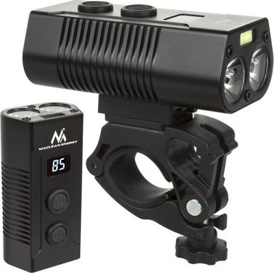 Dritë biçiklete Maclean XML + COB Led, 4000mAh, 750lm, e zezë