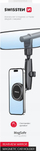 Mbajtëse telefoni Swissten Car Mount for MagSafe, për pasqyrën e brendshme, set 2 copë, e zezë