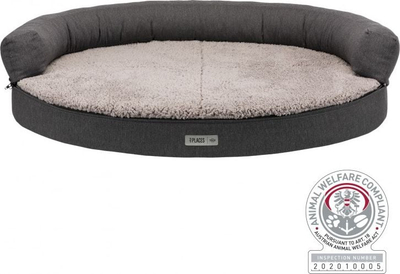 Sofë ortopedike për qen Trixie Sofa Vital Bendson, 100 x 80 cm, gri e mbyllur dhe gri e çelët