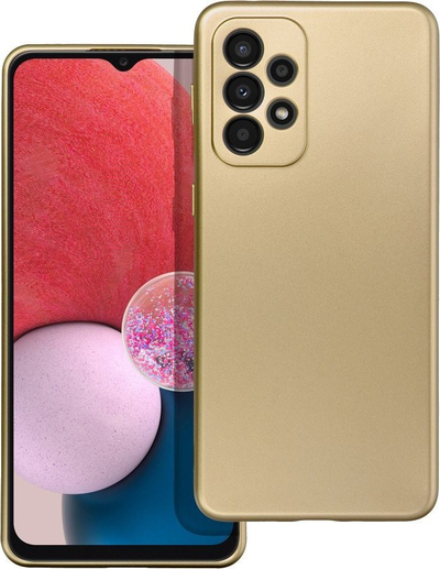 Kapak telefoni Samsung Galaxy A53 5G, TPU, ngjyrë gold metalike