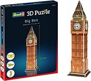 Puzzle 3D Revell Big Ben, model ndërtimi, shumëngjyrësh