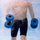 Çift pesha uji Beco Aqua Dumbbell Medium, për pishinë, blu e çelët
