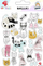 Stickerë Dodo Cat, set ngjitësash për fëmijë, figura mace, shumëngjyrëshe