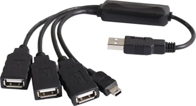 USB hub PremiumCord 4 porta, USB 2.0, 480 Mbps, i zi