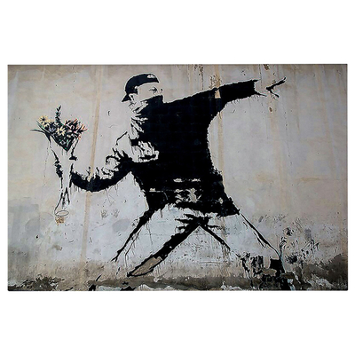 Pikturë murale HomeMarkt Gobi HM4817, kanavacë 70x50cm, bardh e zi