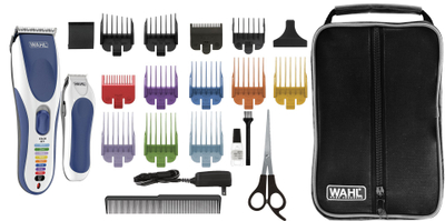 Makina qethëse Wahl Color Pro Cordless, pa kabllo, me krehra me ngjyra