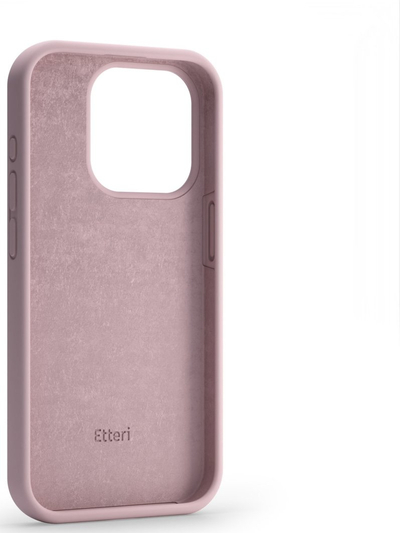 Këllëf Etteri Silicone Case, iPhone 15 Pro Max, ngjyrë rozë e çelët