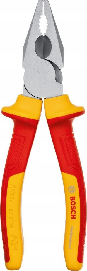 Pinca kombinimi Bosch Professional VDE 180mm, të izoluara, me dorezë të rehatsme, me shumë ngjyra