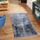 Tapet Meko Carpet Printed, 0.8x1.4m, blu