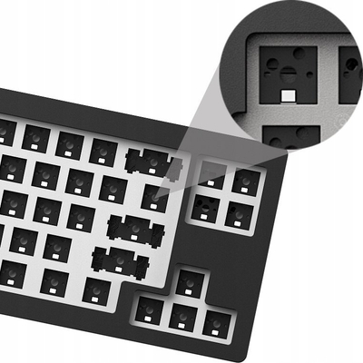 Tastierë mekanike barebone MonsGeek M7 VIA, 65%, alumini, RGB
