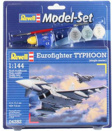 Set modelimi Revell Eurofighter Typhoon 64282, plastik, me bojra edhe ngjitës