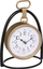 Orë tavoline Atmosphera Silent Classic Clock, mekanizëm i qetë, në qëndrim të artë, e zezë