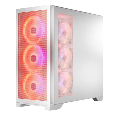 Kutia për PC Volcano Expanse S Apex, MIDI Tower ATX, ARGB, e bardhë