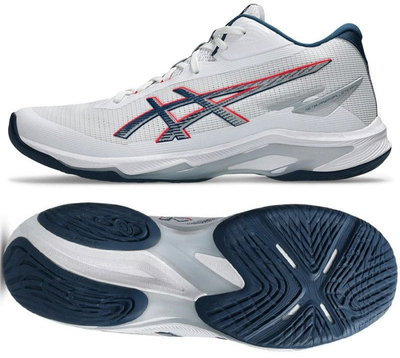 Atlete indoor Asics Netburner Ballistic FF MT 4 M, meshkuj, të bardha