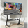 Stendë TV mobile Techly ICA-TR325, 45"-90", 60kg, rafte AV, e zezë