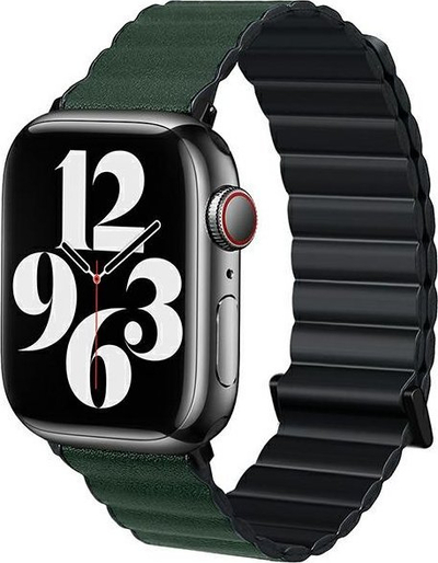 Rrip ore Beline Magnetic Pro për Apple Watch 38/40/41mm, magnet, dyngjyrësh, zi me jeshile