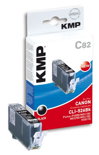 Fishek boje KMP C82 për Canon CLI-526BK, 9 ml, i zi