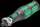Set bitash me kaçavidë racetë Wera 8009 Zyklop Pocket Set 1, 3/8", 13 copë, jeshil