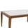 Tavolinë bambu-look alumini me xham 100×58×46 cm (HM5551.01)