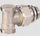 Valvul këndore lockshield, 2 funksione, 3/8" x 3/8", e nikluar