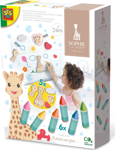 Set bojëra banjoje SES Creative Sophie La Girafe 14498, figura shkumë, 24M+