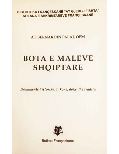 Bota E Maleve Shqiptare - Bernardin Palaj