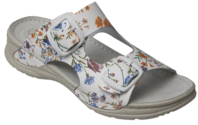 Papuçe Sante D / 10 / FLORA / SP, të bardha, nr 41 z61220-41