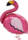 Balonë folje Amscan 9915931 Flamingo Walking, 83 x 71 cm, shumëngjyrëshe