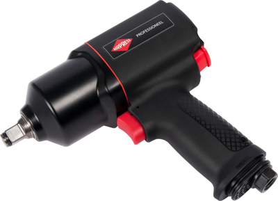 Çelës pneumatike me goditje Airpress, 1/2", e zezë / kuqe (45411)
