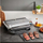Grill elektrik Tefal Optigrill Plus XL GC728D10, sipërfaqe e madhe pjekjeje, shtresë jo-ngjitëse, gri metalik
