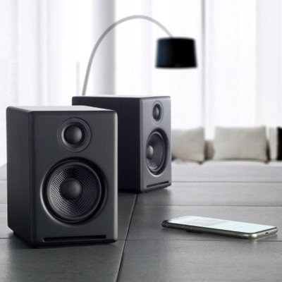 Kutia zanore Audioengine A2+ BT, 30W, Bluetooth, e zezë