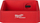 Raft për mjete Milwaukee Red Storage Racking, 89mm, 254mm, i kuq