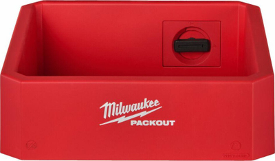 Raft për mjete Milwaukee Red Storage Racking, 89mm, 254mm, i kuq