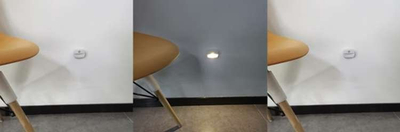 Llambë LED pa tela me sensor lëvizjeje, me bateri, e bardhë